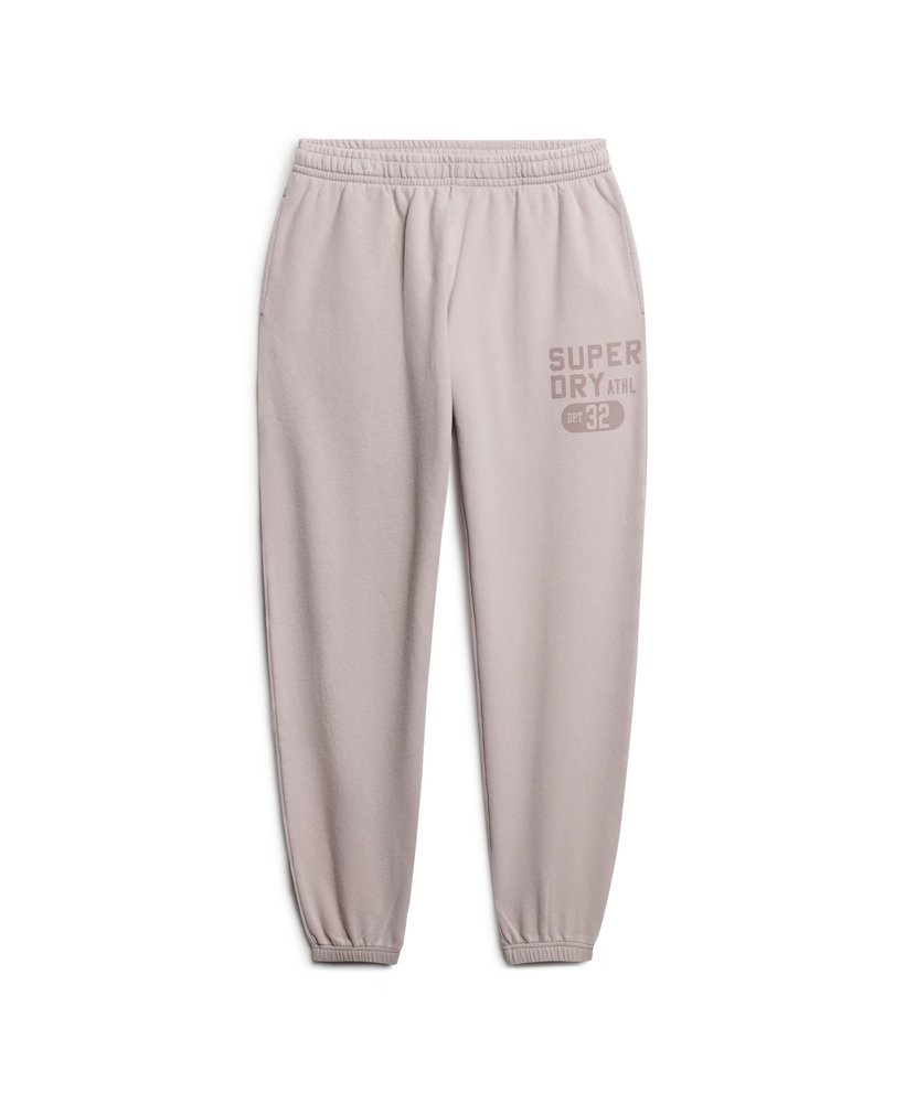 athletic essentials vintage wassen grafische joggingbroek in wolkengrijs