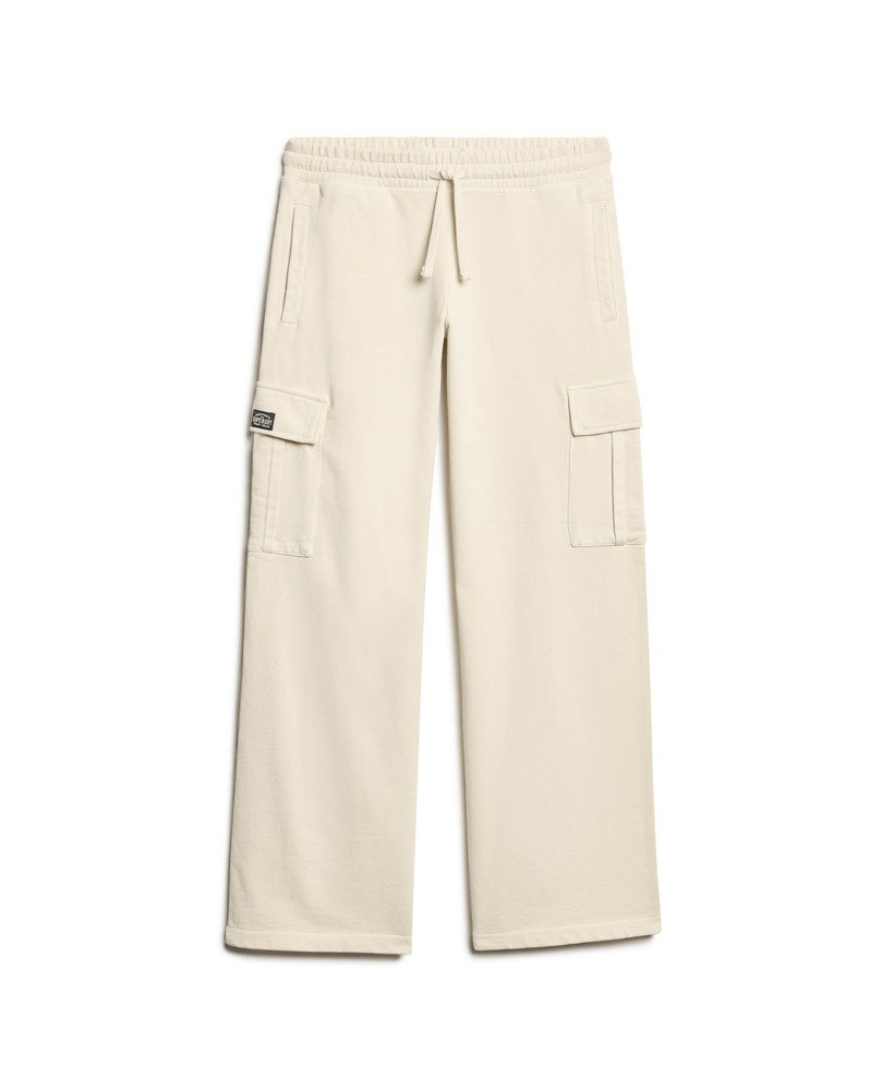 athletic essentials vintage wide cargo jogger in ecru