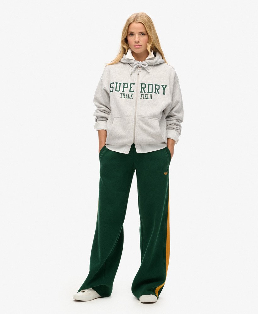 essential logo rechte joggingbroek in emailgroen