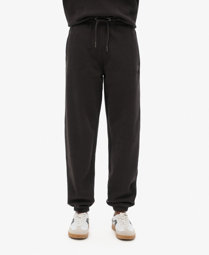 essential logo joggingbroek met manchetten in bison black