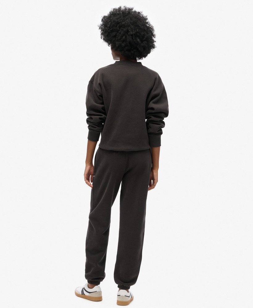 essential logo joggingbroek met manchetten in bison black