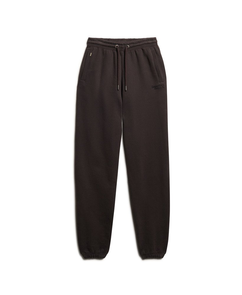 essential logo joggingbroek met manchetten in bison black