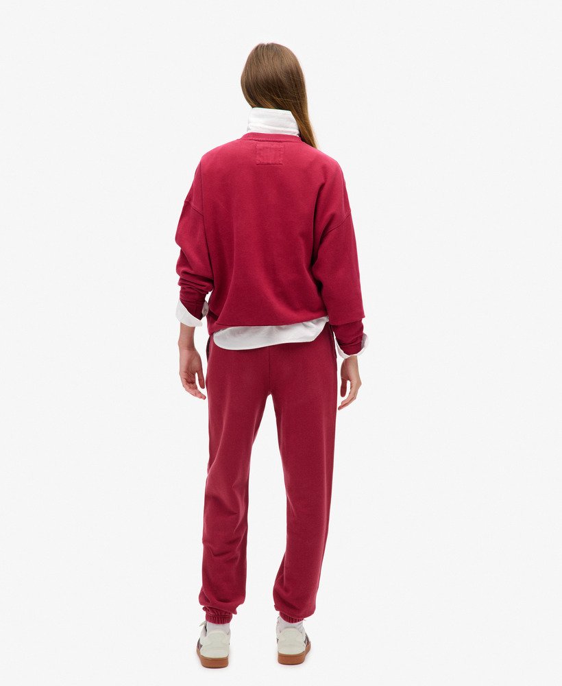 athletic essentials boyfriend jogger in bordeauxrood