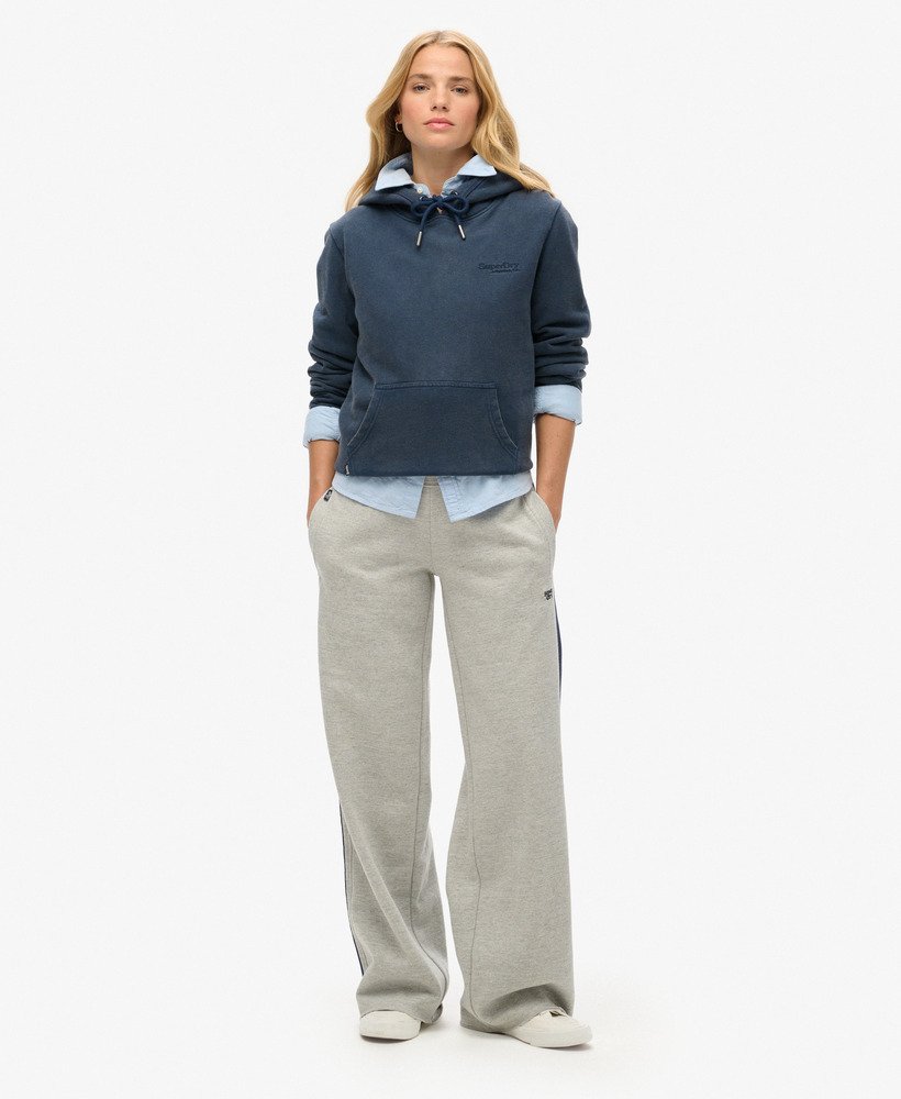 essential logo rechte joggingbroek in varsity grey grindle