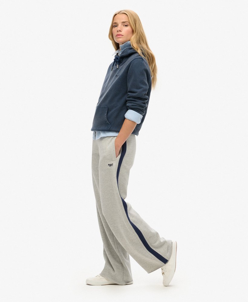 essential logo rechte joggingbroek in varsity grey grindle