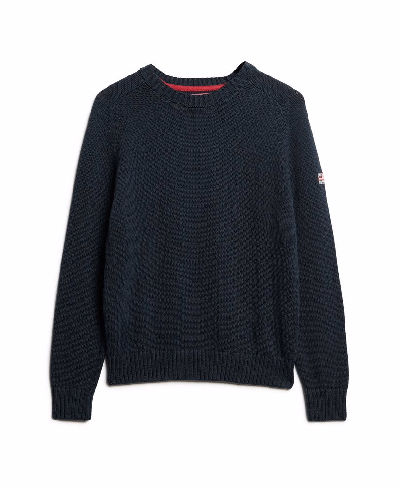 Slouchy gebreide trui met ronde hals