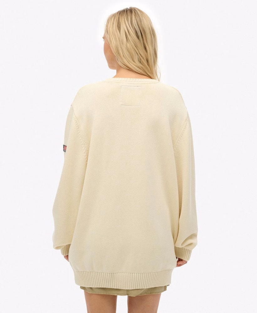 Oversized V-hals trui