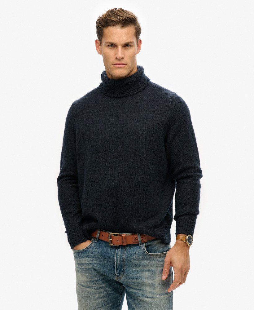 geborstelde coltrui in eclipse navy