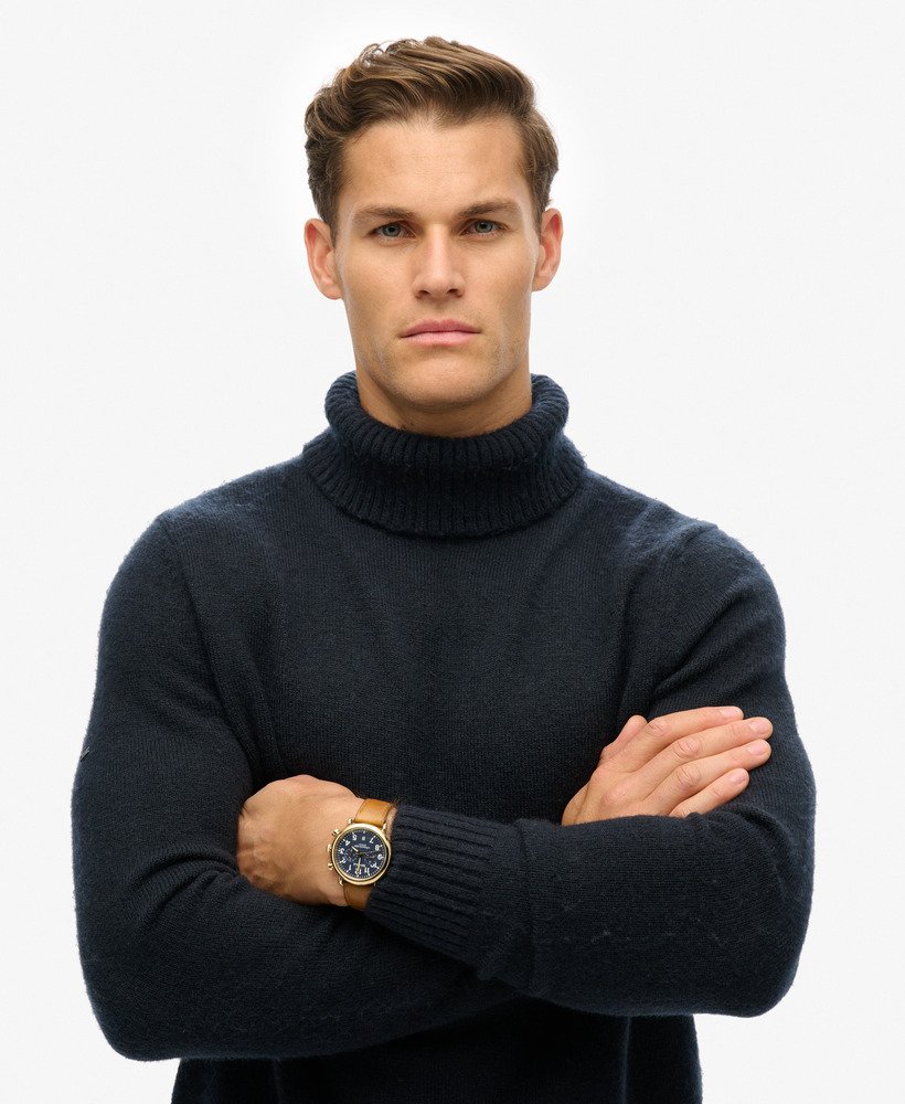geborstelde coltrui in eclipse navy