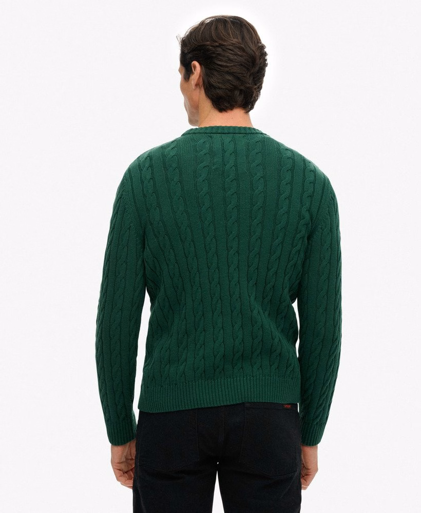 Trui met katoenen kabeltrui