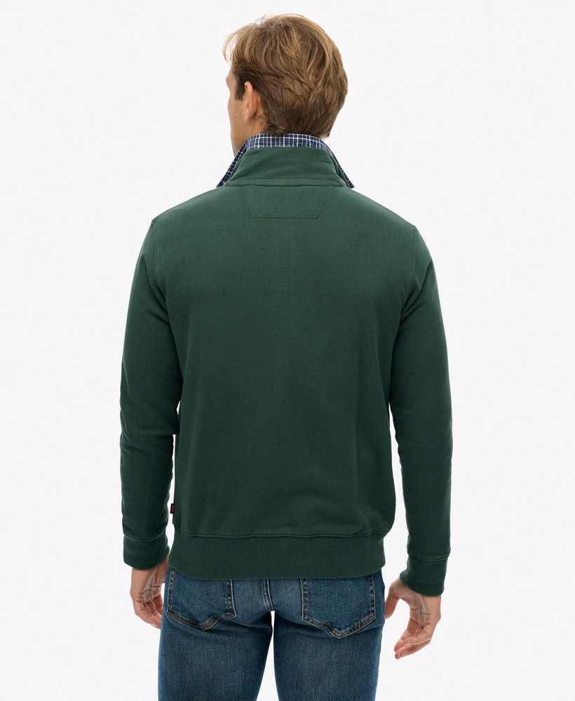 Preppy trui met halve rits