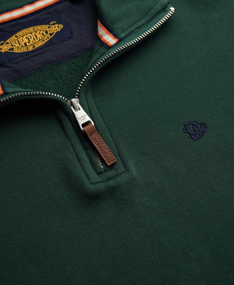 Preppy trui met halve rits