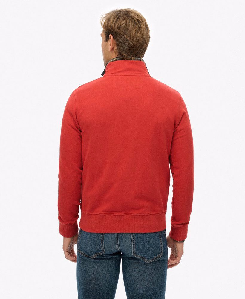 Preppy trui met halve rits