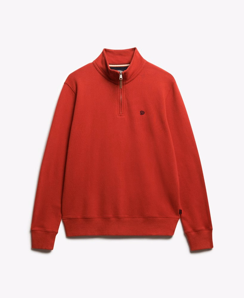 Preppy trui met halve rits
