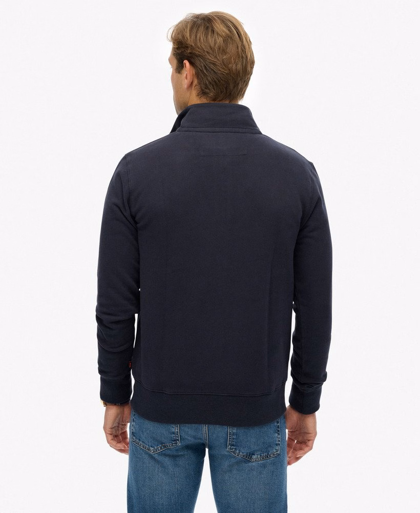 Preppy trui met halve rits