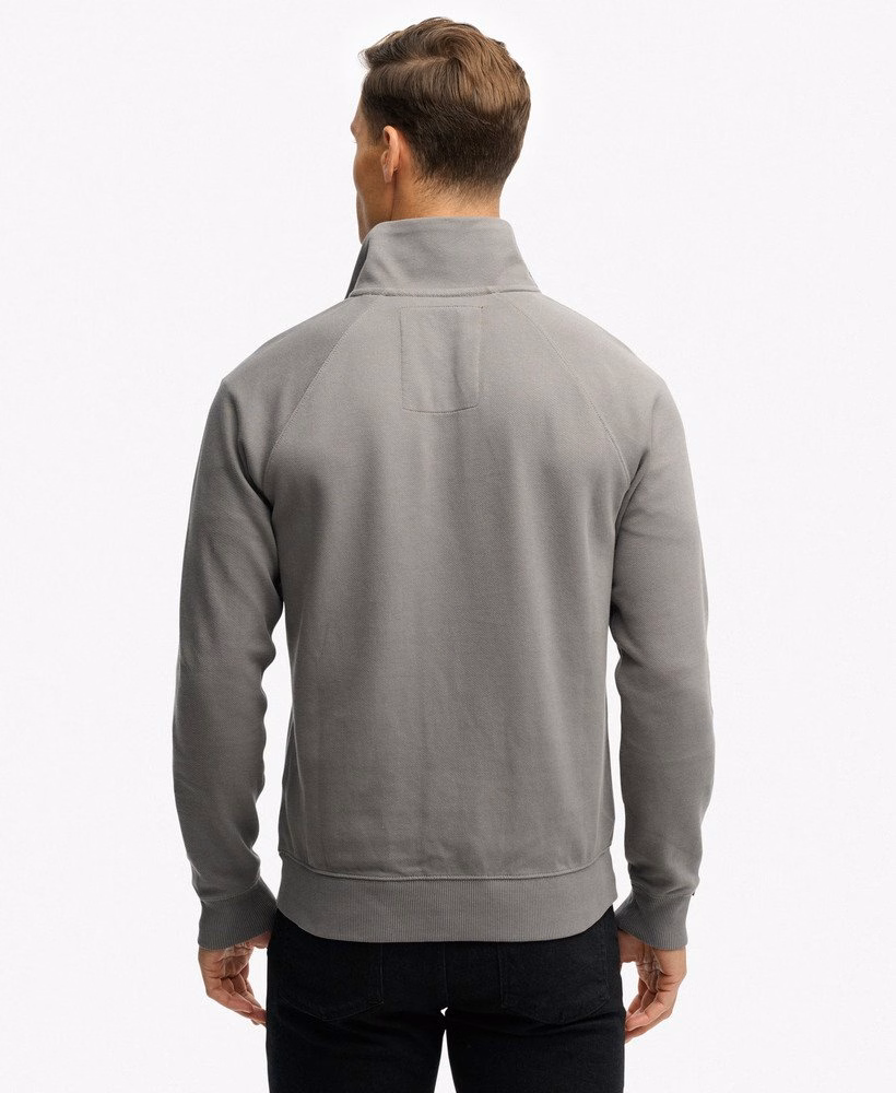 Essential Logo Raglan Henley Sweatshirt