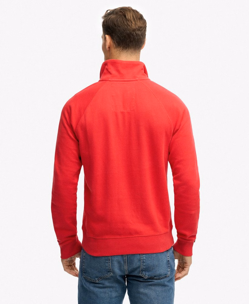 Essential Logo Raglan Henley Sweatshirt
