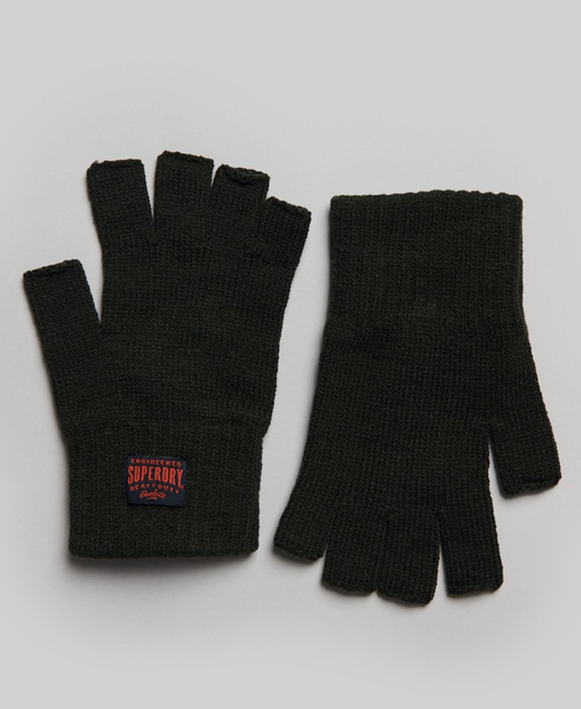 rkwear gebreide handschoenen in overtollige goederen olijfgroen