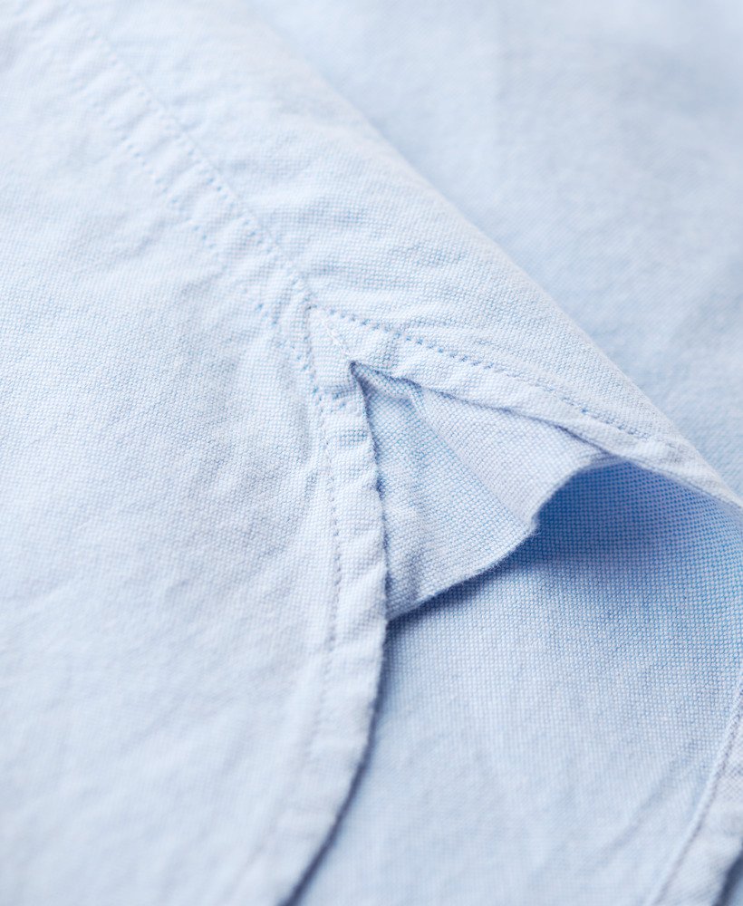 oxford overhemd met korte mouwen in klassiek blauw