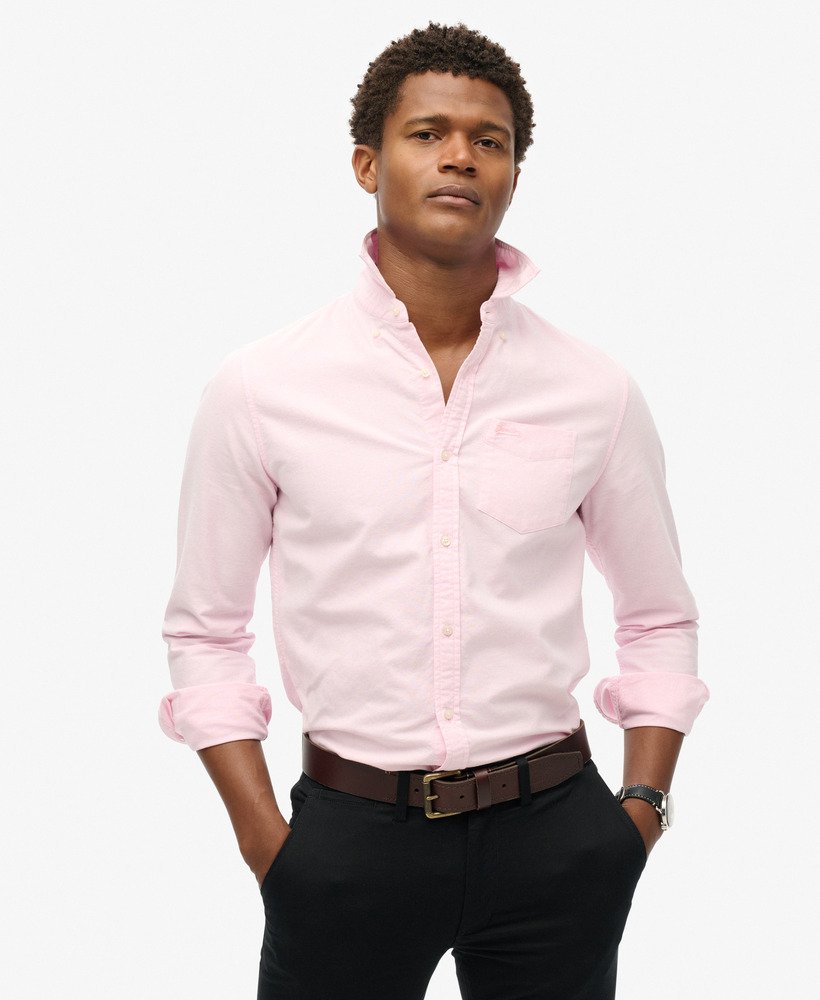 oxford overhemd met lange mouwen in city pink