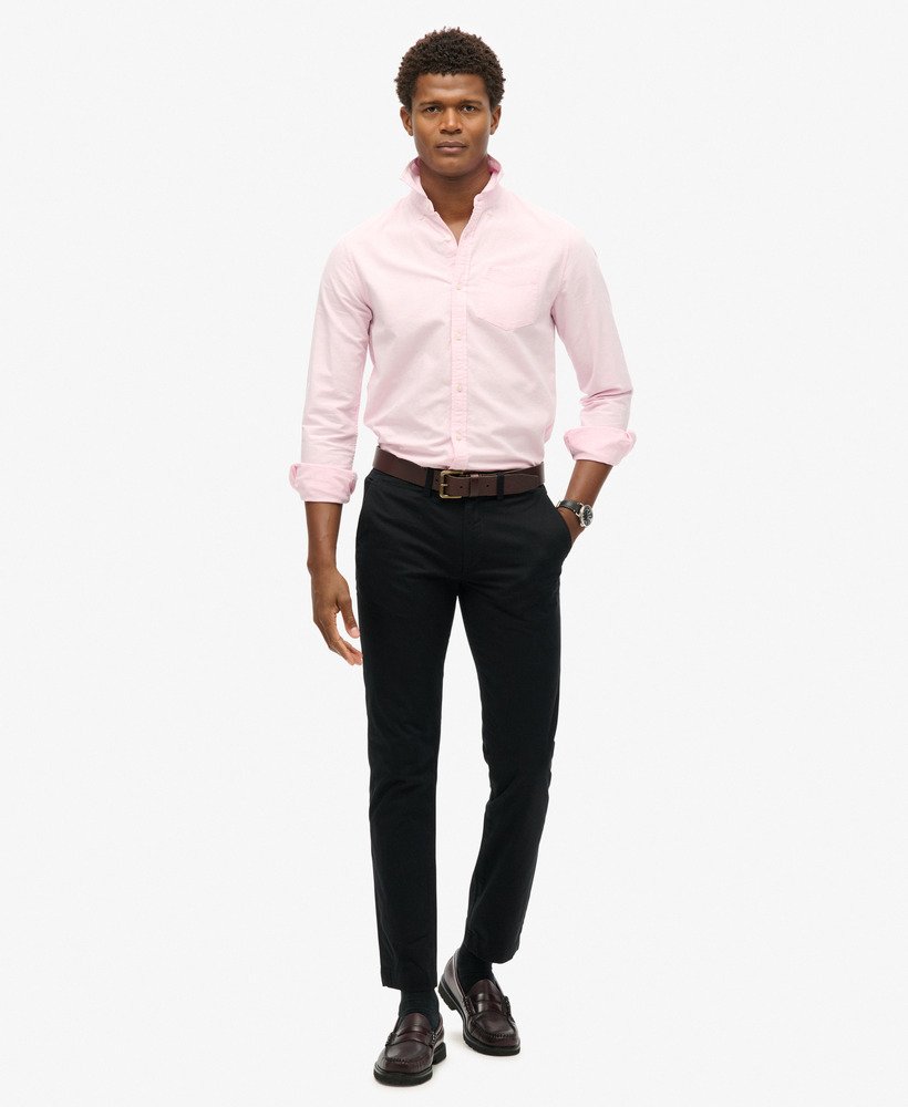 oxford overhemd met lange mouwen in city pink