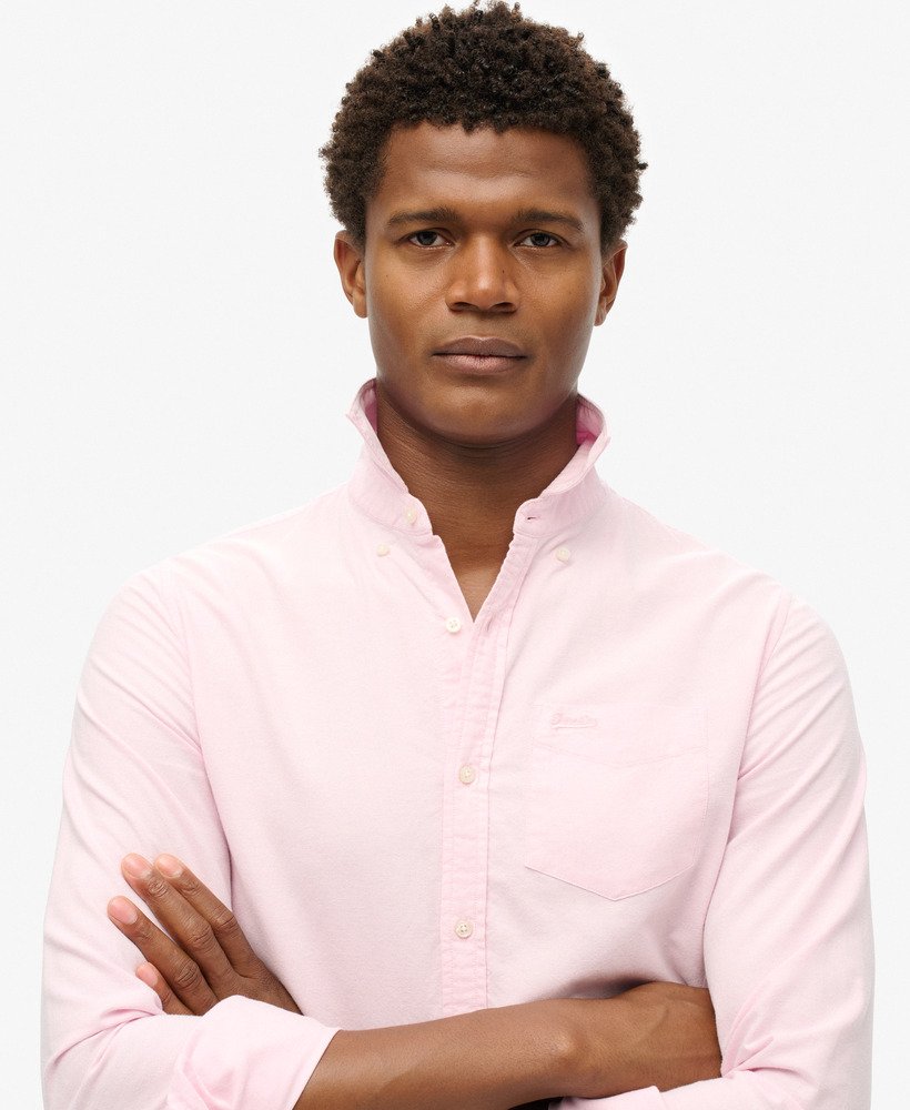oxford overhemd met lange mouwen in city pink