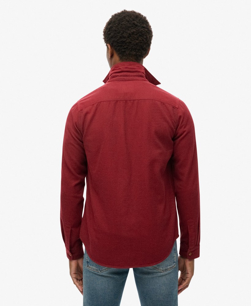 trailsman relaxed fit overshirt in expedition red