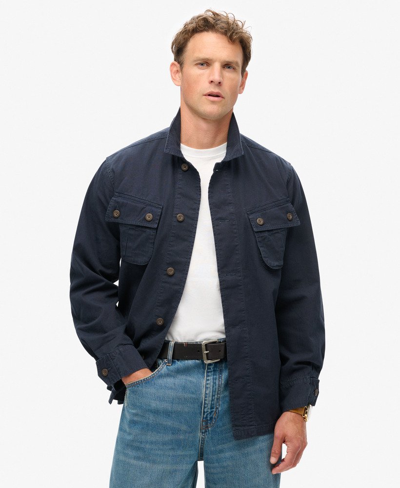 militair overshirtjack in eclipse navy