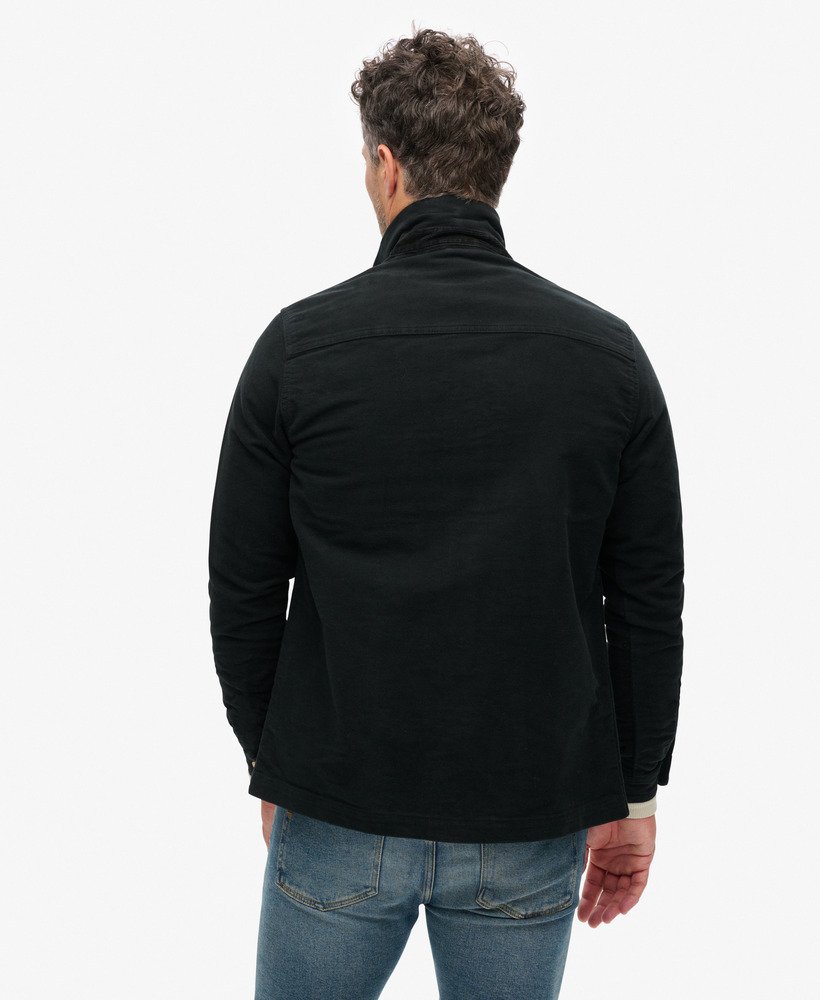 the merchant store - moleskin overshirt in zwart