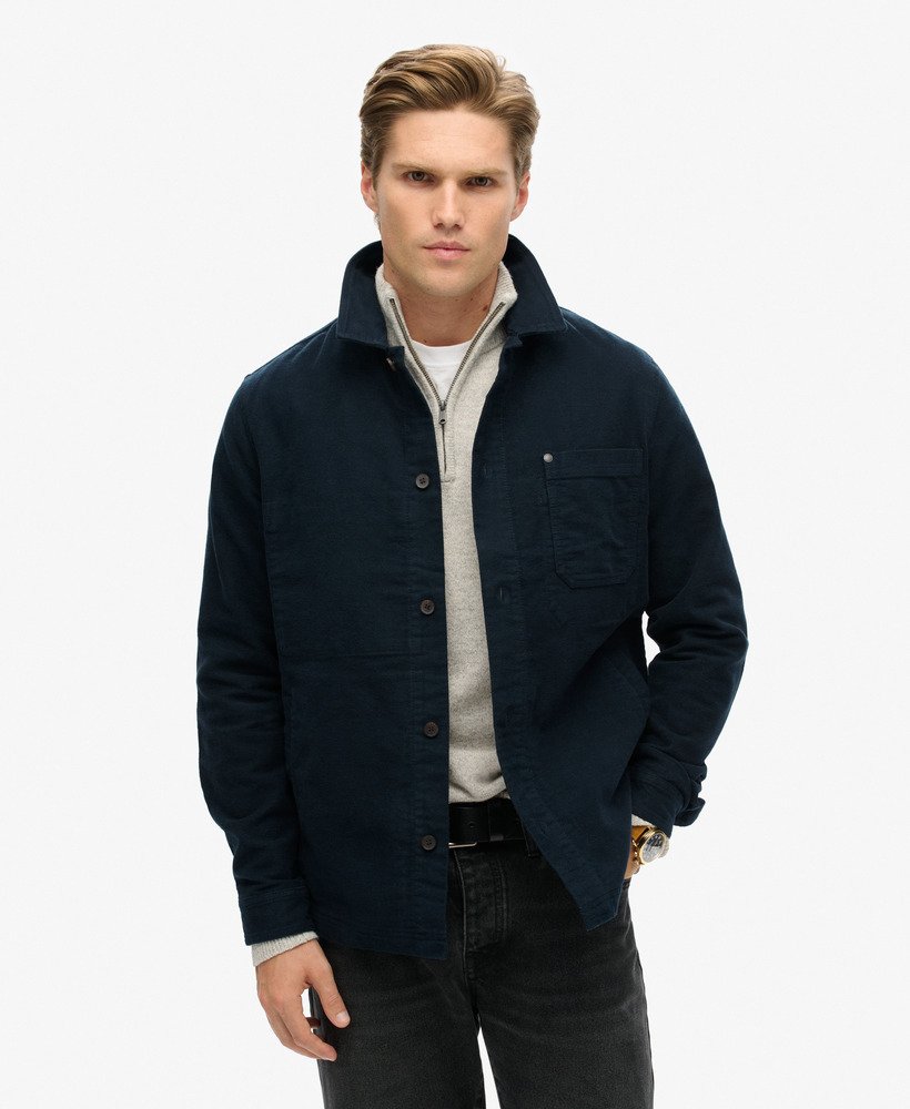 the merchant store - moleskin overshirt in eclipse navy