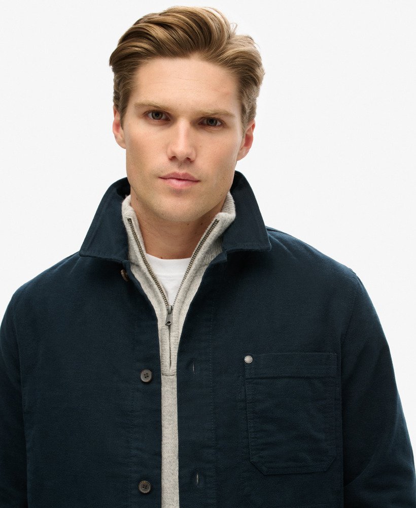 the merchant store - moleskin overshirt in eclipse navy