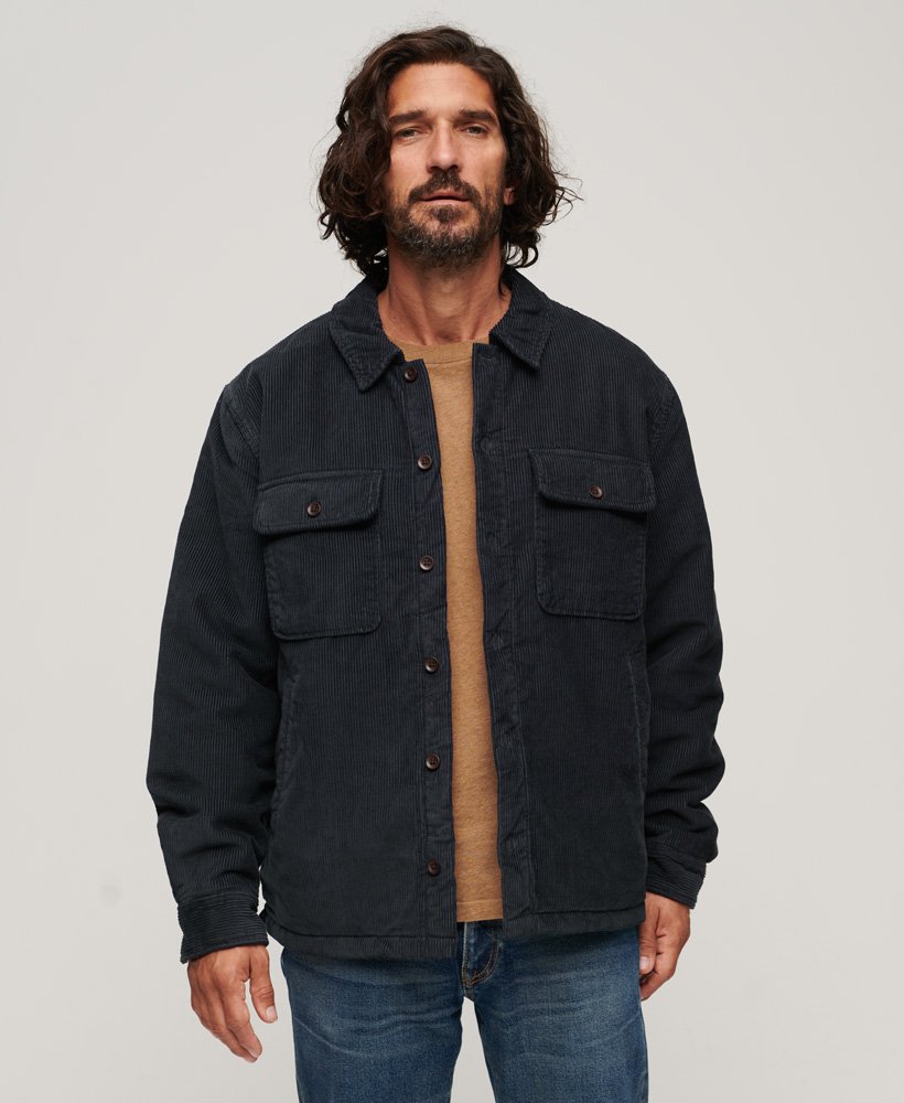 overhemd van corduroy uit de surplusvoorraad in eclipse navy