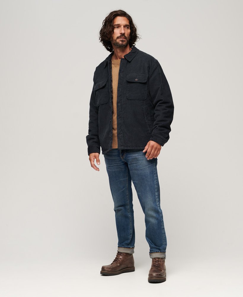overhemd van corduroy uit de surplusvoorraad in eclipse navy