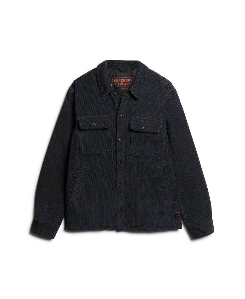 overhemd van corduroy uit de surplusvoorraad in eclipse navy