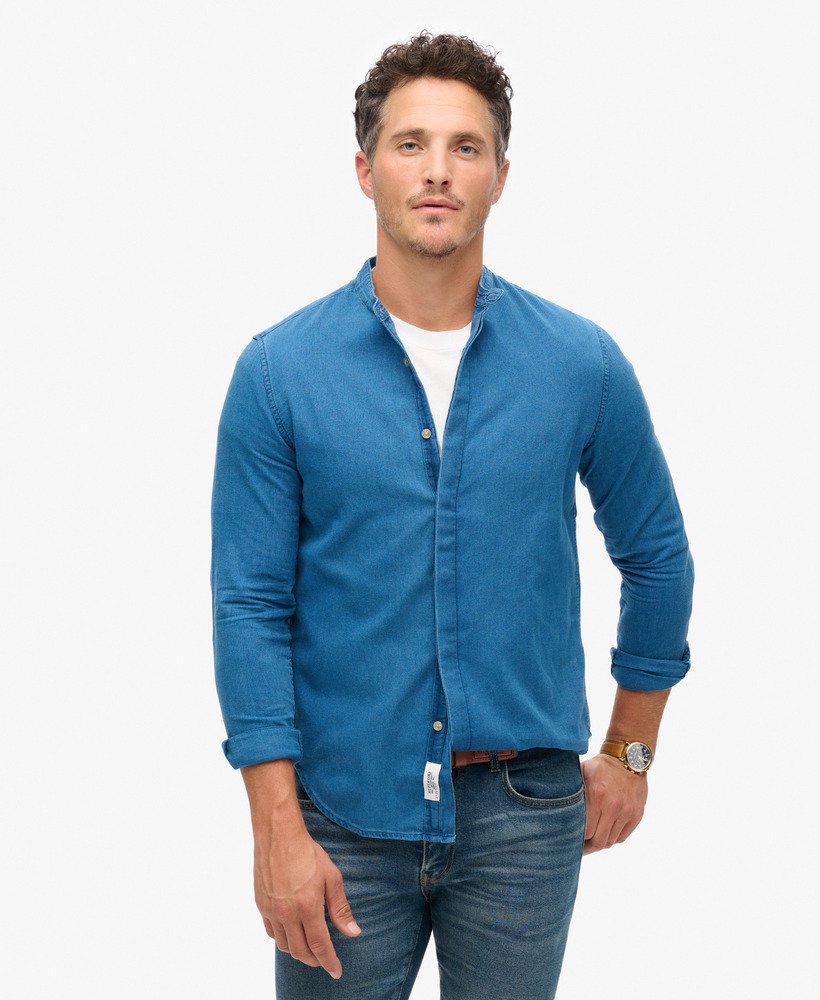 de merchant store - opa indigo shirt in heavy wash