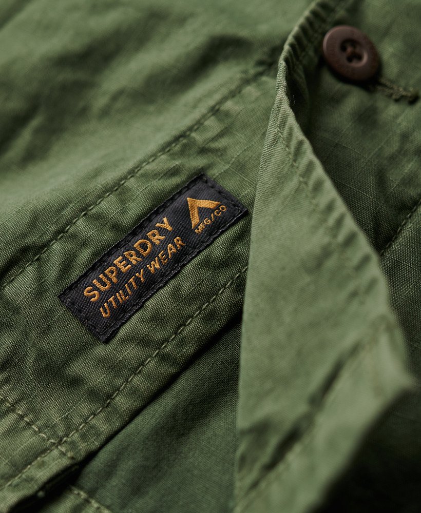 militair overhemdjack in legergroen