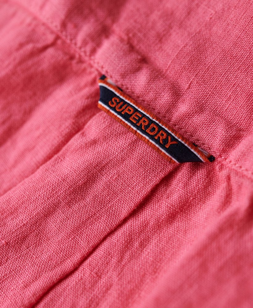 studios casual linnen overhemd in new house pink