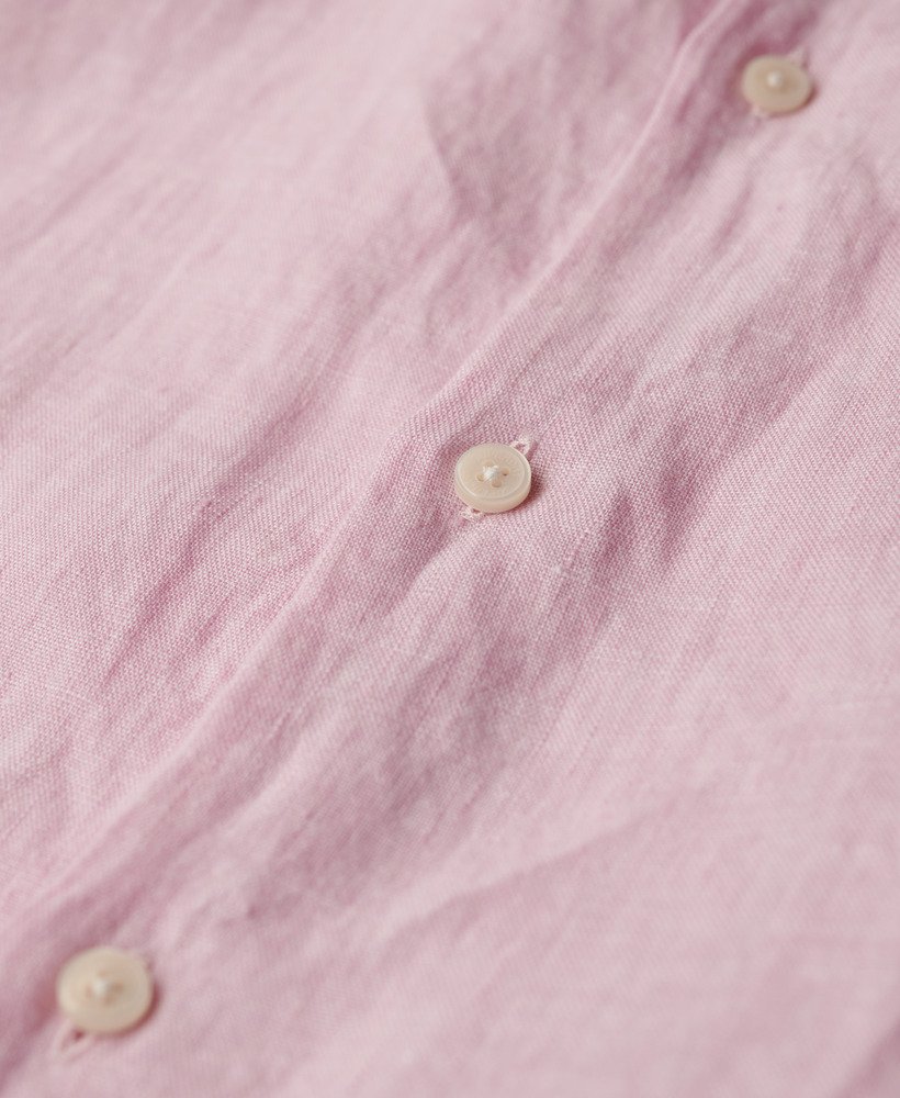 studios casual linnen overhemd in pastel lila
