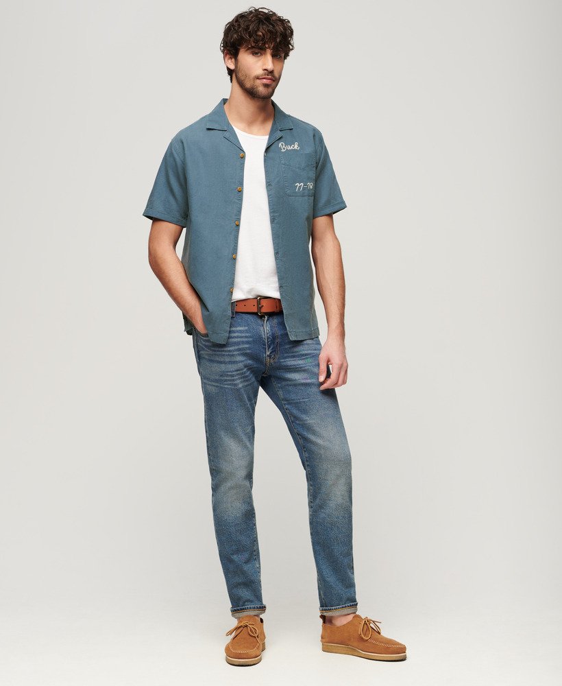 resort t-shirt met korte mouwen in lauren navy