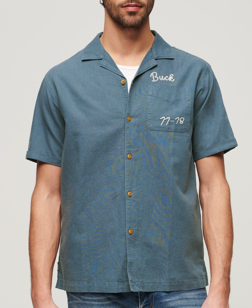 resort t-shirt met korte mouwen in lauren navy