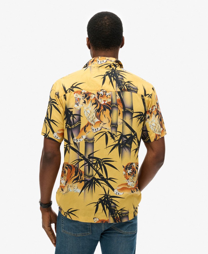 hawaiiaans resortshirt in tora gold