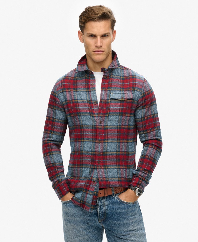 the merchant store - geruit overhemd in rood grindle check