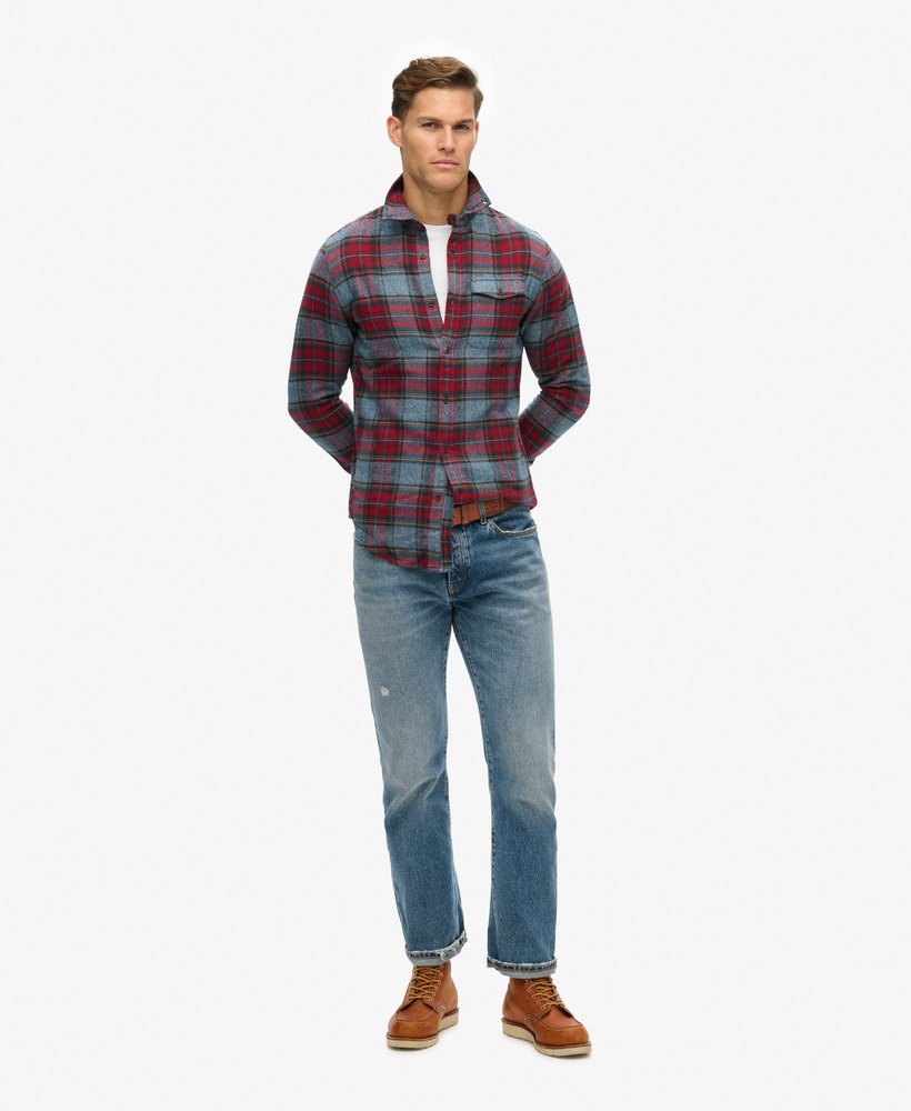 the merchant store - geruit overhemd in rood grindle check