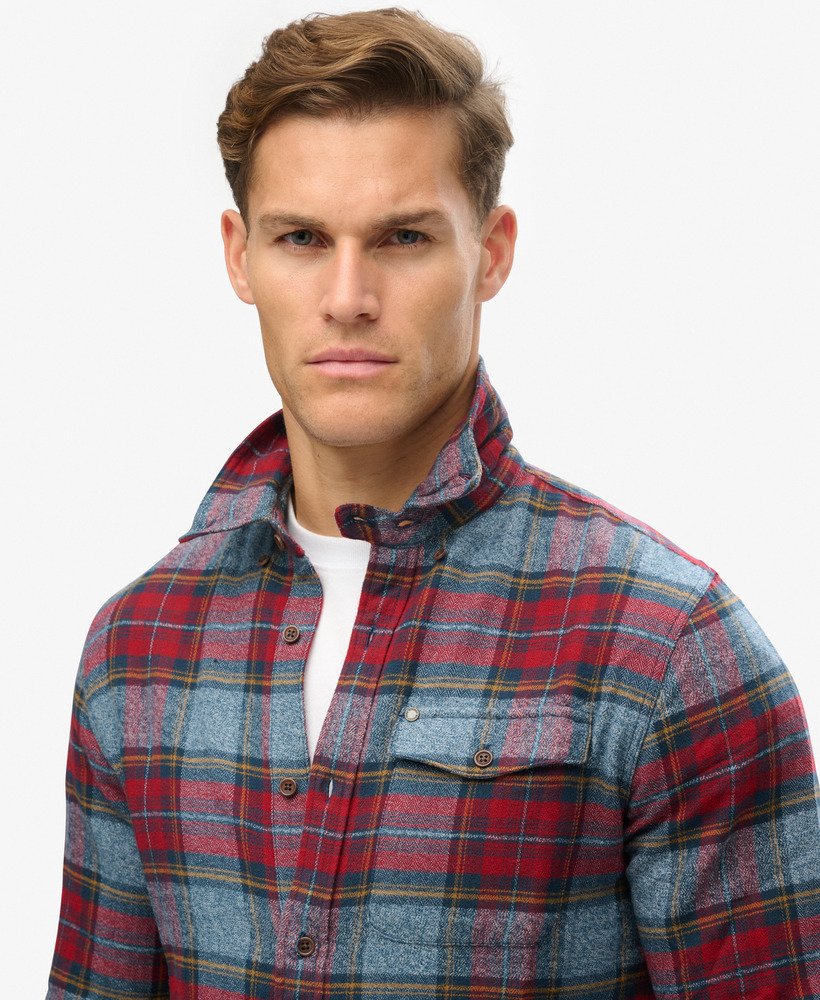 the merchant store - geruit overhemd in rood grindle check