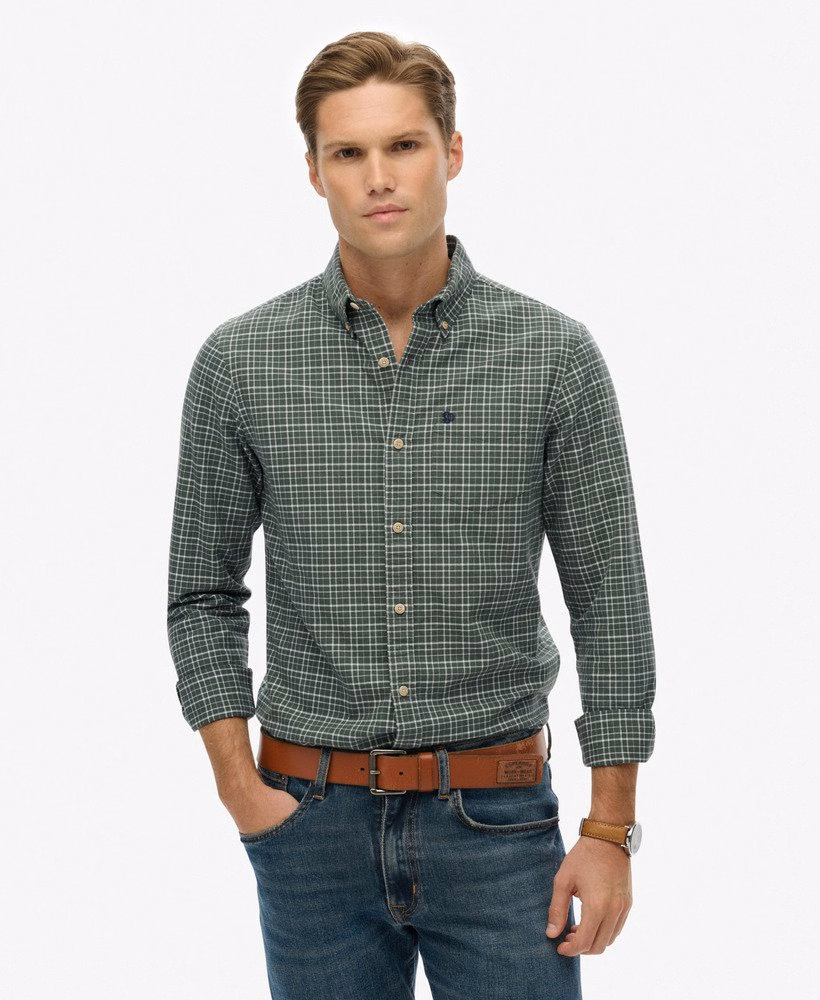 Premium geruit Oxford-shirt