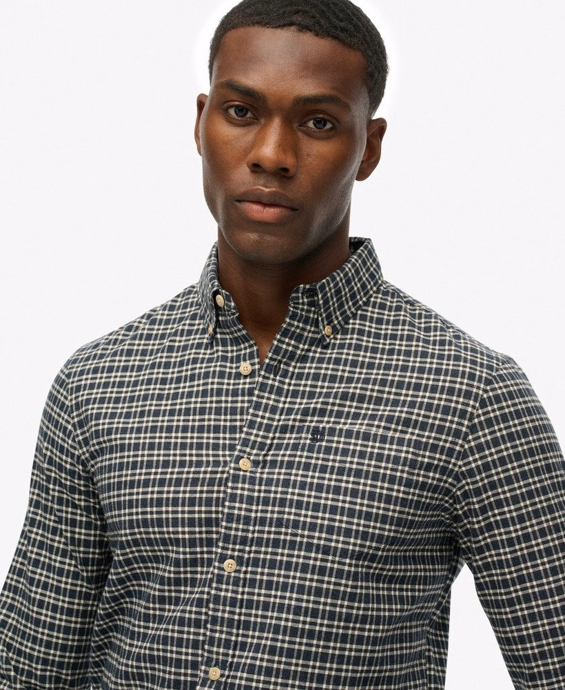 Premium geruit Oxford-shirt