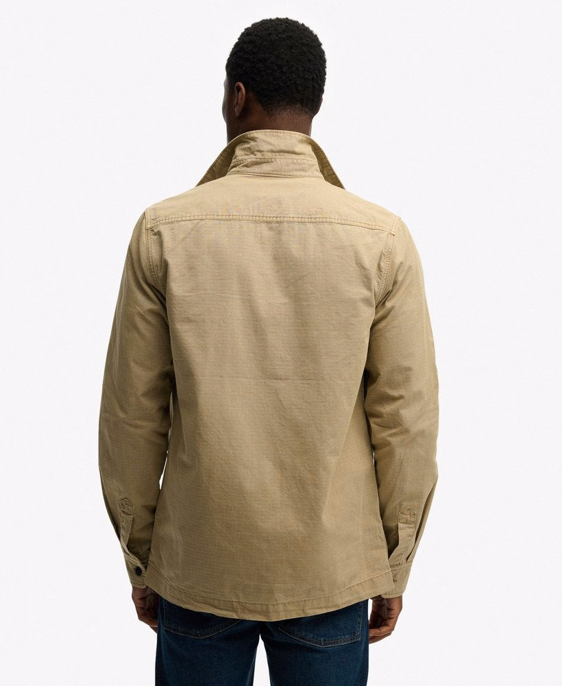 Militair shirt met lange mouwen