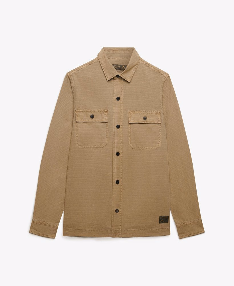 Militair shirt met lange mouwen