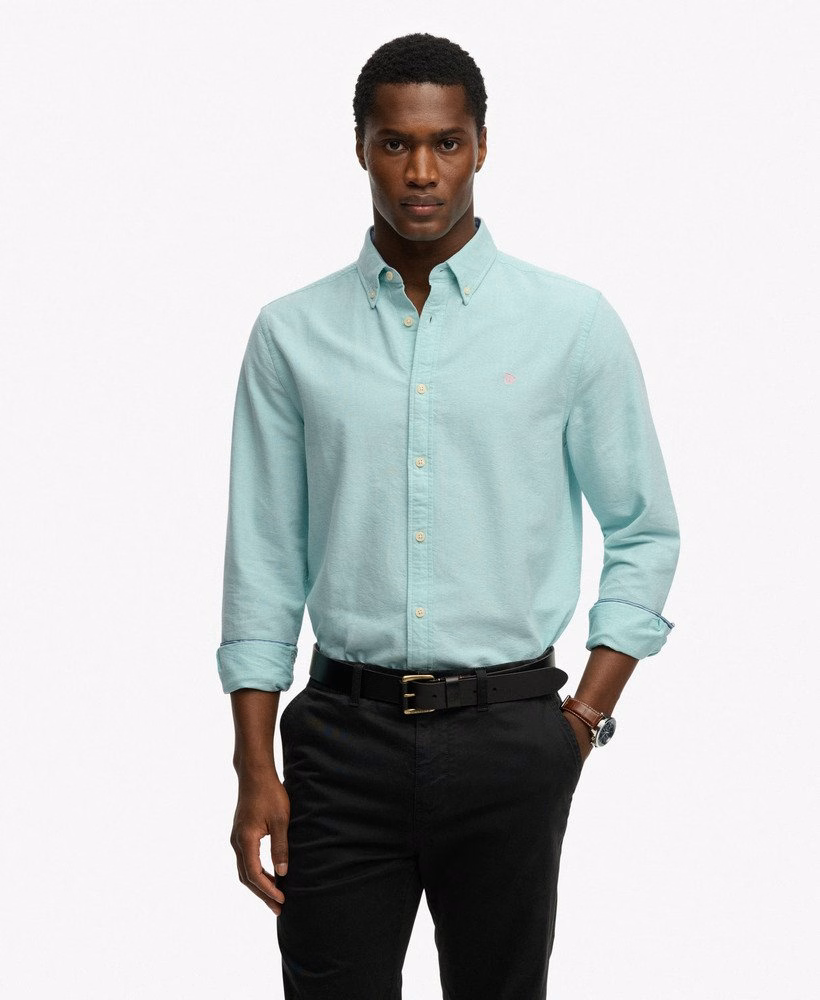 Preppy Oxford overhemd met lange mouwen