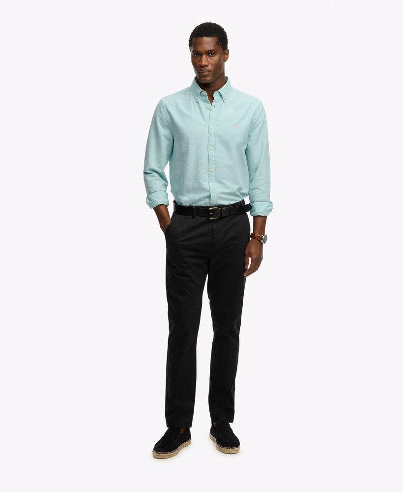 Preppy Oxford overhemd met lange mouwen